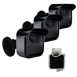 SKYWORLD All-New Blink Outdoor Camera Mount, Weatherproof Protective Housing and 360° Adjustable Mount for Blink 4th 3rd Gen with Blink Sync Module 2 Mount (Black 3 PCS)