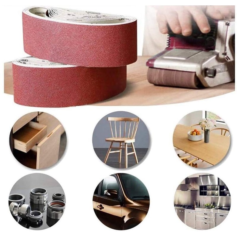 Goodway Fabric Sanding Belts for Belt Sanders 75 x 533