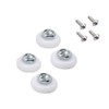 4-Pack Sliding Shower Door and Tub Rollers, 3/4 inch Roller