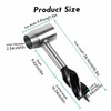 Bushcraft Hand Auger Wrench Survival Settlers Tool Wood Drill Peg