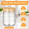 Suclain 6 Pcs 16 oz Glass Jars with Airtight Lids