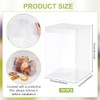 BENECREAT 10 Pcs PVC Transparent Plastic Case, Rectangular, 3.9 x