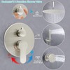 Backnets Wall Mount Brushed Nickel Pressure Balancing Shower Diverter Mixing