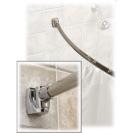 5 ft. Curved Shower Rod - Polished Stainless Steel