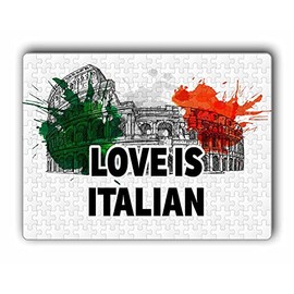 Makoroni - Love is Italian Italy Italian - Jigsaw Puzzle 252 pcs, DesJ17