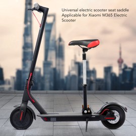 E Saddle Electric Scooter Seat, Adjustable Universal Punch Scooter Seat Attachment, Universal Foldable Adjustable Electric Scooter Seats Saddle, No Punch Replacement