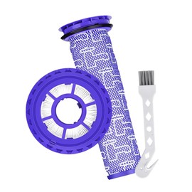 2-Pack Vacuum Filter Replacement Parts for Dyson DC41, DC65, DC66, UP13, UP20, UP30 Animal, Multi Floor & Ball Vacuum - 1 Post Filter & 1 Pre Filter With 1 Brush, Replaces Part # 920769-01 & 920640-01