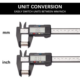 BENTRIP Electronic Calipers Measuring Tool, Digital Vernier Caliper with Large LCD Screen, 150mm 0-6", Digital Micrometer with MM/Inch Unit Conversion