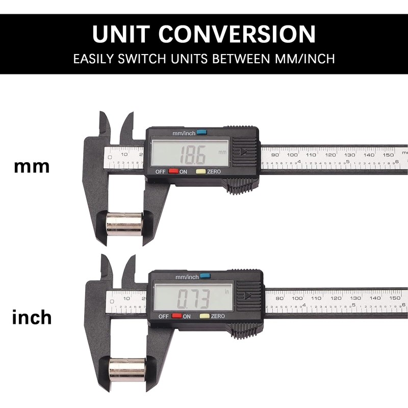 BENTRIP Electronic Calipers Measuring Tool, Digital Vernier Caliper with Large