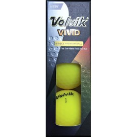 Volvik VIVID Golfball 3er Pack-Gelb