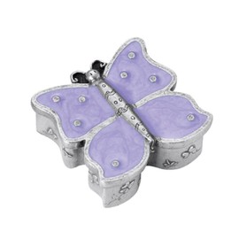 DANFORTH – Butterfly Tooth Fairy Box (Lavender) – Handcrafted Pewter Toothfairy Box For Girls, 1 3/8”, Made In USA