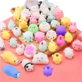 20pcs Random Squishy Toys Mochi Squishy Toys Party Favors for Kids Animals Squishy Stress Toys Unicorn Panda Rabbit Frog Piggy Elephant Polar Bear Seal Cat Toys for Girls & Boys
