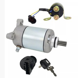 superstarterstore Ranger 500 Starter for Polaris 500 4x4 EFI 2006-2009 W/Relay & Key Switch