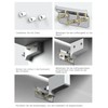 Mellbree Wardrobe Hanger Wall Mount - Adjustable, 150 kg Load