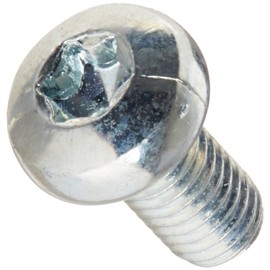 Small Parts MI4107045T Steel Pan Head Machine Screw, Zinc Plated, Meets ISO 7045, T20 Star Drive, M4-0.7 Thread Size, 10 mm Length, Fully Threaded, Import (Pack of 100)