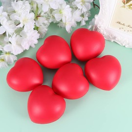 KESYOO 6 Piezas Juguete De Pelota De PU De Forma De Corazón Bola De Espuma Lenta Bolas De Compresión De Descompresión Juguete De Bola Lenta Juguete Corazón Niño Rostro Suelta La Pelota