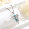 AEONSLOVE Crystal Phoenix Necklace for Women Phoenix Necklace with Rose