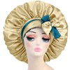Satin Silk Bonnet Hair Cap: Extra Large Jumbo Adjustable Double