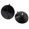 KKUANG 4pcs Black PVC Screw Suction Cup with M5x8mm Thread,