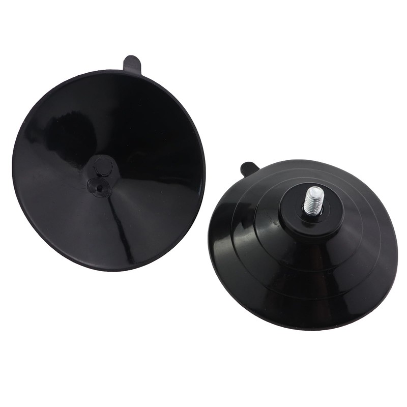 KKUANG 4pcs Black PVC Screw Suction Cup with M5x8mm Thread,