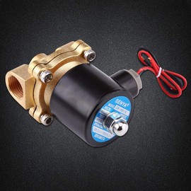 DC 12 V Solenoid Valve for Water, Air, Fuel, Gas, 1/2 Inch Normally Closed Solenoid Valve