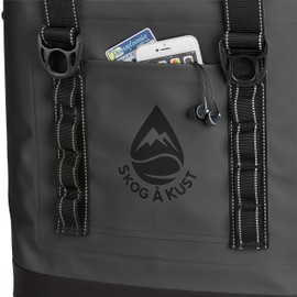 Skog Å Kust ChillSåk Airtight & Leakproof Soft Cooler Bags | Flip 24 Can Size Dark Grey