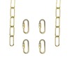 ECUDIS 20 Feet Pendant Light Fixture Chain, Lighting Hanging Chain