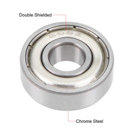 uxcell 608ZZ Deep Groove Ball Bearing 8x22x7mm Double Shielded Chrome Steel Bearings 2Pcs