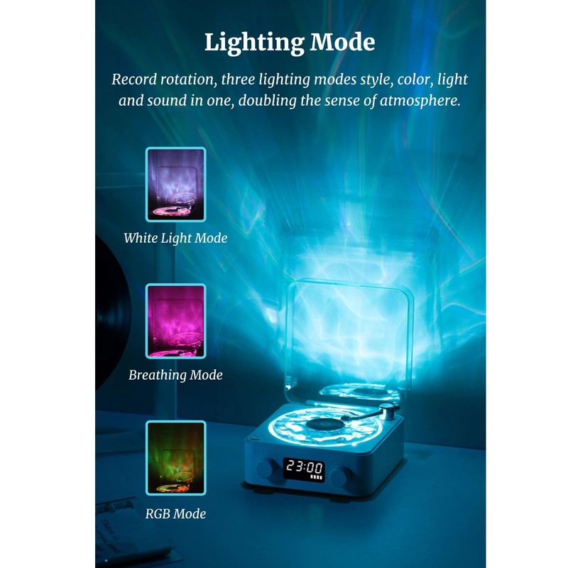 2024 Aqua Speaker, Record Player, Waves Record Player, Stylish Speaker