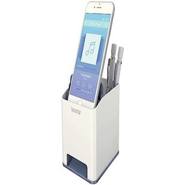 Leitz Wow Sound Pen Holder with Sound Amplification Function, White