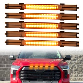 Led Grille Grill Lights for Toyota Tundra Limited SR SR5 2022 2023 2024 Front Grille rapt0r Lights for 22 23 24 Tundra Accessories (SR-Tundra-Y)