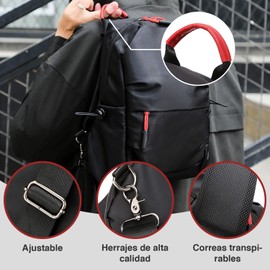 NIERBO Mochila Cruzada Multifuncional para Hombre, Bolso de Pecho Impermeable con Hebilla de Aleación para Senderismo, viaje, Cita, Actividades al Aire Libre
