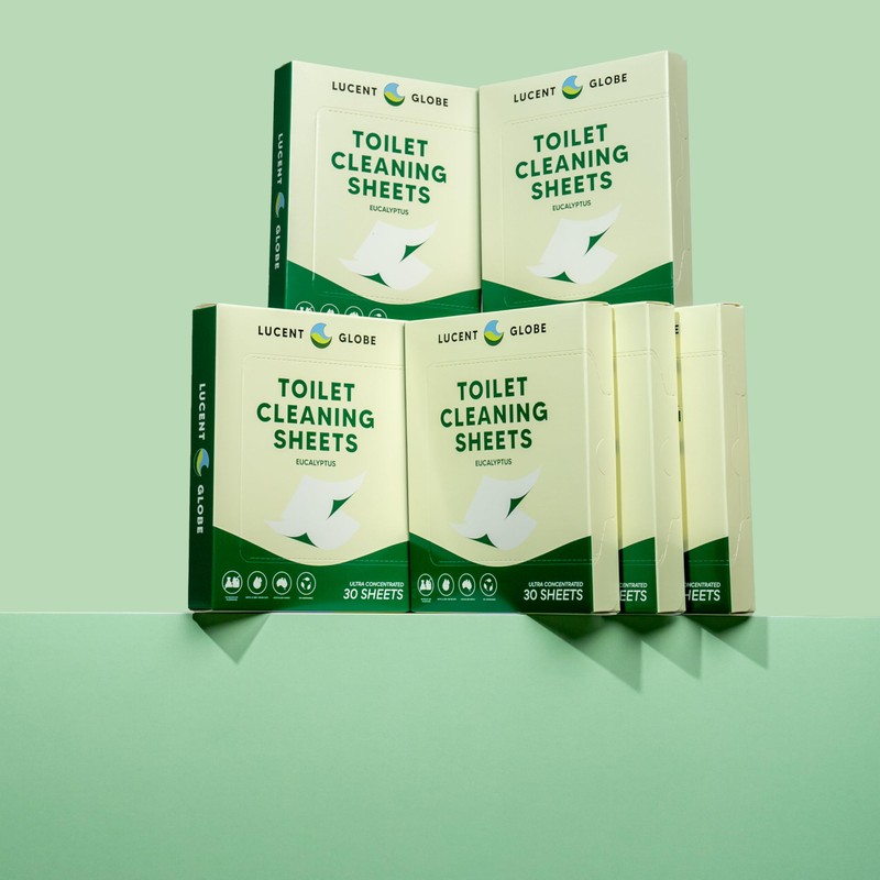 Lucent Globe Toilet Cleaning Sheets | Strips - Tough on