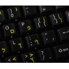4Keyboard Hebrew-English Non-Transparent Keyboard Sticker ON Black Background