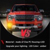 PGTOPONE Switchback White/Amber LED Front Bumper Light Daytime Running Lamp