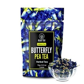 BLUE TEA - Grade A Butterfly Pea Flower (10grams : 20 TeaCups + 10 Drinks) Drinks, Iced Teas, Coolers, Cocktails