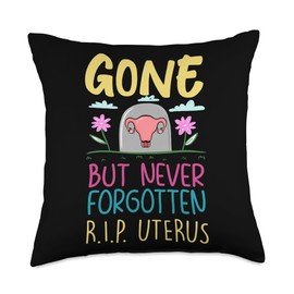 Uterus Removal Hysterectomy Survivor Throw Pillow