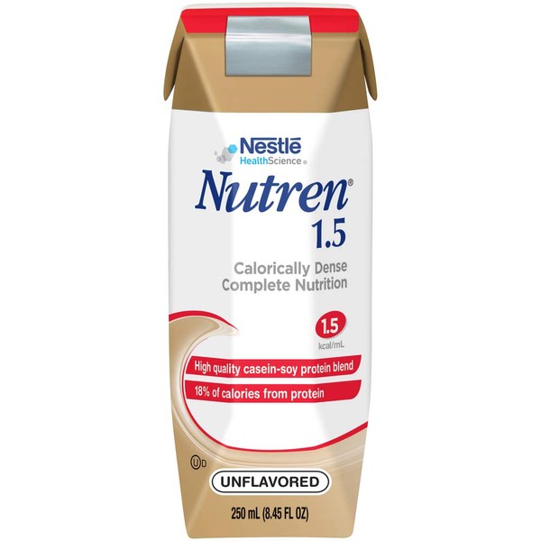 Nutren 1.5 High Calorie, Unflavored Liquid Nutrition, 8.45 Ounce (Pack of 24)