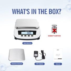 LACHOI Lab Scale 0.01g×5000g Precision Scale Analytical Balance Lab Scale 0.01g Accuracy Jewelry Scientific Digital Scale (No Test Weight)
