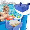 Pool Hanging Storage Basket Adjustable Support Rods Removable Toy Basket