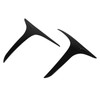 Fydun Fog Light Bezel Dustproof Light Black Frame Trim for