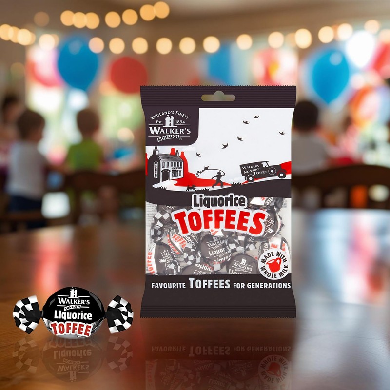 Walkers' Nonsuch Liquorice Toffees | with Condensed Milk & Black