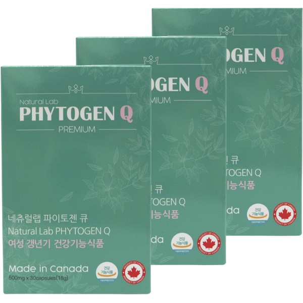 All the Fine Phytogen Q Women&#39;s Menopause Nutrient Health Functional Food Estrogen 18g, 30 tablets, 3 units / 올더파인 파이토젠 큐 여성 갱년기 영양제 건강기능식품 에스트로겐 18g, 30정, 3개