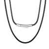 Leather Waxed Chains Necklace for Pendant Braided Cord Link Chain