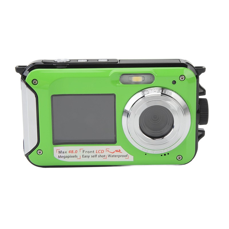 Waterproof Digital Camera 48MP 2.7K HD 16X Digital Zoom Dual