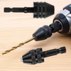 Chargenyang 3 Pcs Keyless Drill Chuck Bit 1/4 Inch Hex