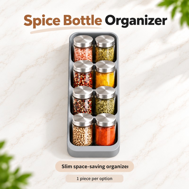 Kitchen Drawer Organizer for Knives, Cutlery & Spices – Space-Saving