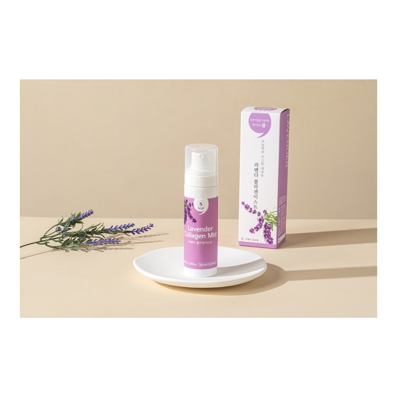 Soothing, moisturizing Sarascilla Vender Collagen Mist / 진정,보습사라실라벤더콜라겐미스트