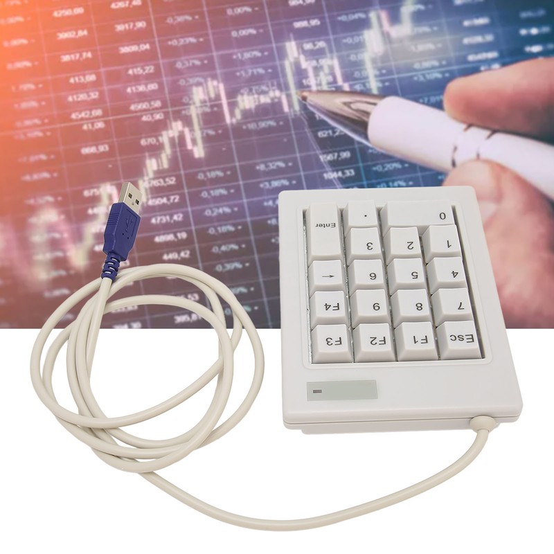 Mechanical Numpad Wired 18 Keys Linear Action Switch ABS Plug