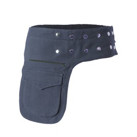 Vishes - Alternative Clothing - Women's Bum Bag Belt Bag Waist Bag Belt Bag Canvas, gray